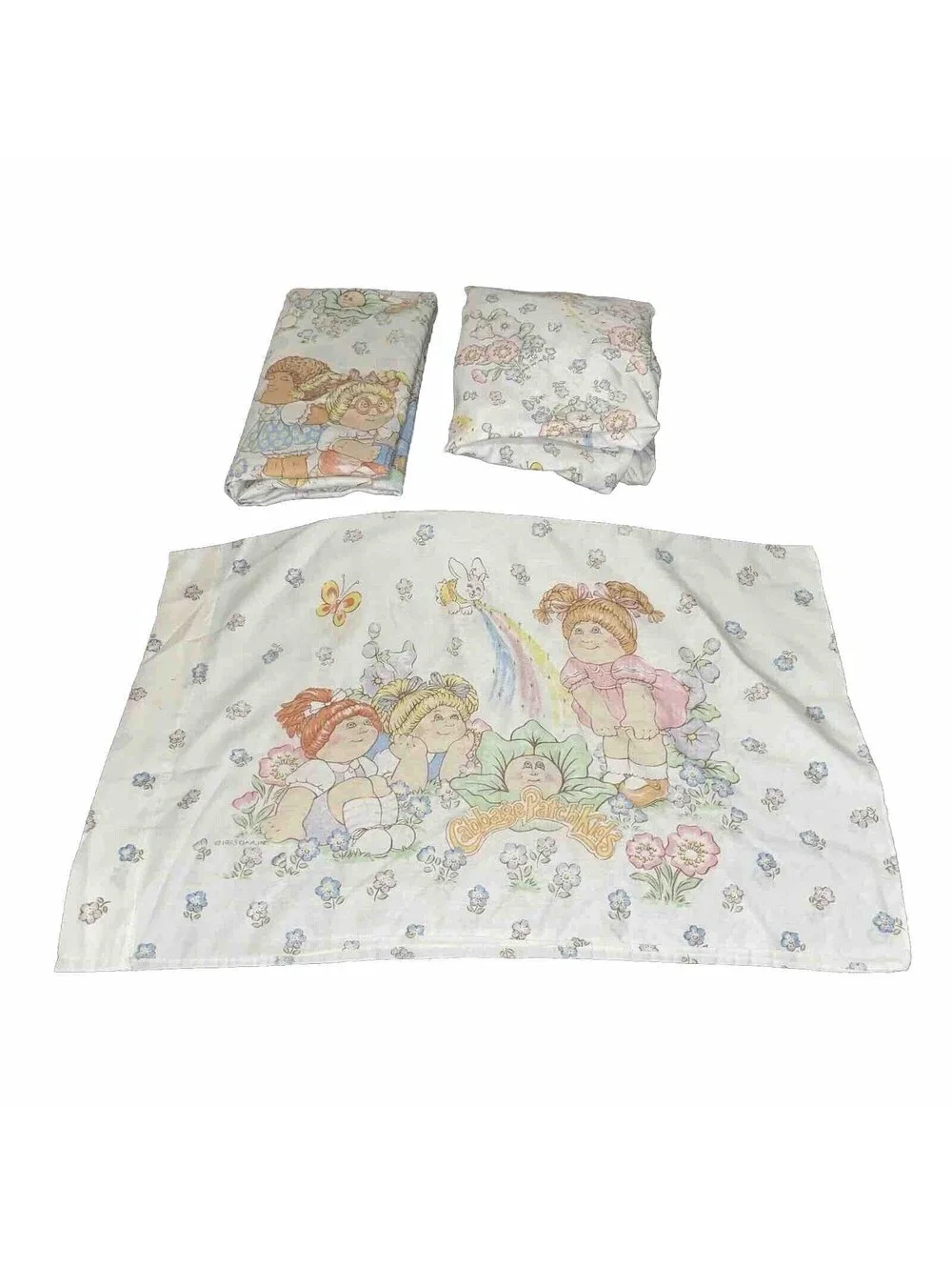 Vintage Cabbage Patch Twin Size Comforter And Sheet Set